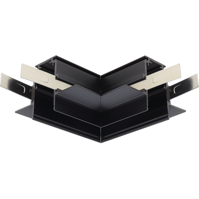 5453 Аголен конектор за вградна магнетна шина 5450-5452 црн R20 Optonica